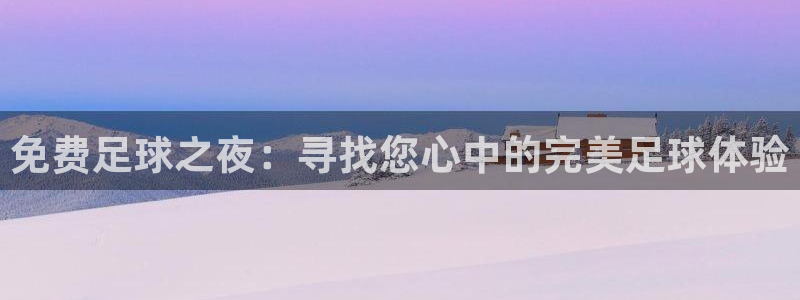 免费足球之夜：寻找您心中的完美足球体验