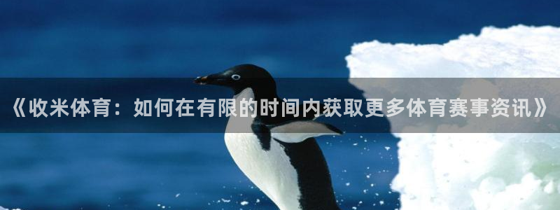 《收米体育：如何在有限的时间内获取更多体育赛事资讯》