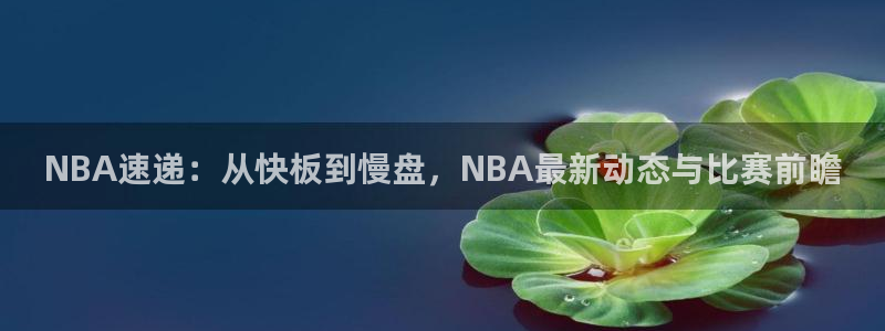 NBA速递：从快板到慢盘，NBA最新动态与比赛前瞻
